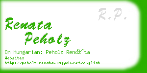 renata peholz business card